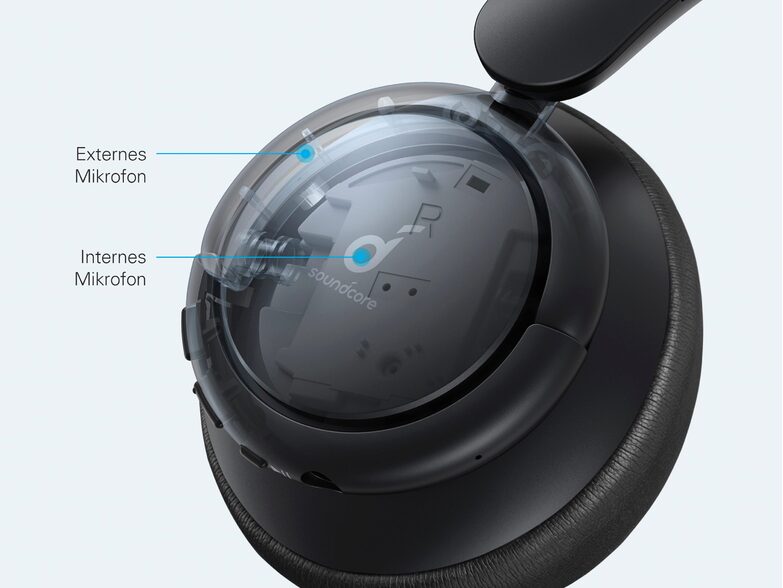 Anker Soundcore Life Tune Headset, Bluetooth-Headset, Noise Cancelling, schwarz