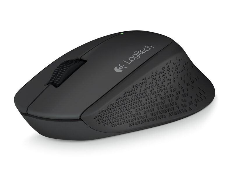 Logitech Wireless Mouse M280, mit 2 Tasten und Scrollrad, USB, schwarz