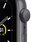 Apple Watch SE, 44 mm, Aluminium space grau, Sportarmband schwarz