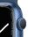 Apple Watch Series 7, 45 mm, Aluminium blau, Sportb. abyssblau