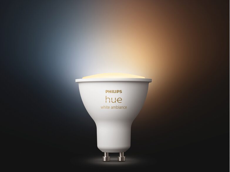 Philips Hue White Ambiance-Lampe, GU10 Glühbirne, 350 lm