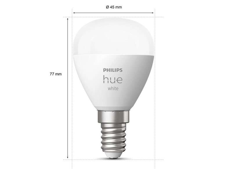 Philips Hue White Luster, E14 Glühbirne, 470 lm