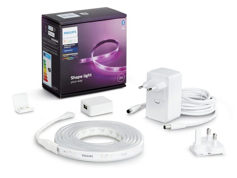 Philips Hue LightStrip Plus, 2 m LED-Band, White & Color Ambiance, Bluetooth