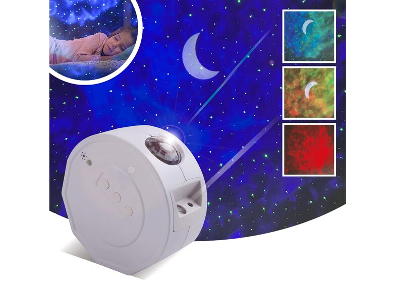 Networx Sternenhimmel-Projektor, Laser-Projektor mit Sternenhimmeleffekt, Akku
