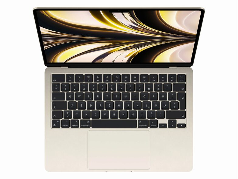 Apple MacBook Air Ret. 13" (2022), M2 8C CPU, 16 GB RAM, 256 GB SSD, polarstern