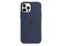 Apple Silikon Case mit MagSafe, für iPhone 12 Pro Max, dunkelmarine