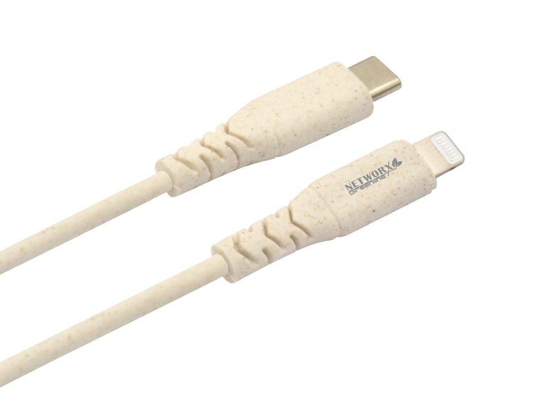 Networx Greenline Daten-und Ladekabel, Lightning auf USB-C, braun