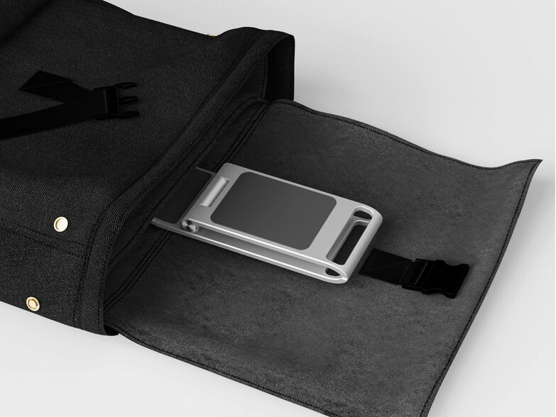 Networx Aluminium-Stand, klappbare Standhalterung für iPad/iPhone, silber