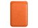 Apple iPhone Leder Wallet, ab iPhone 12, MagSafe, orange