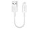 Networx Lightning Kabel, USB auf Lightning 2.0, 12 cm, weiß
