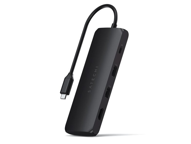 Satechi USB-C Hybrid Multiport Adapter, USB-C/USB-3.1/HDMI, schwarz