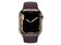 Apple Watch Series 7, GPS & Cell., 41 mm, Edelstahl gold, Sportb. dunkelkirsch