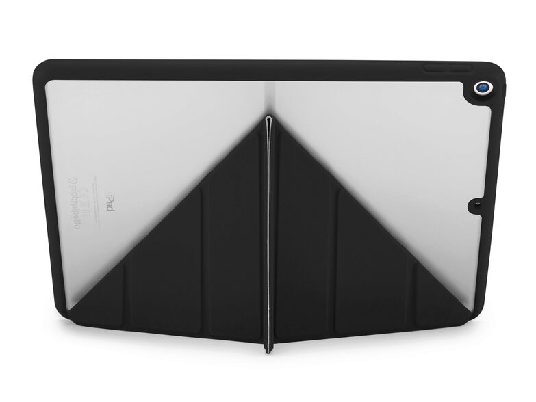 Pipetto Origami Case, Schutzhülle für iPad 10,2" (2019/20/21), schwarz