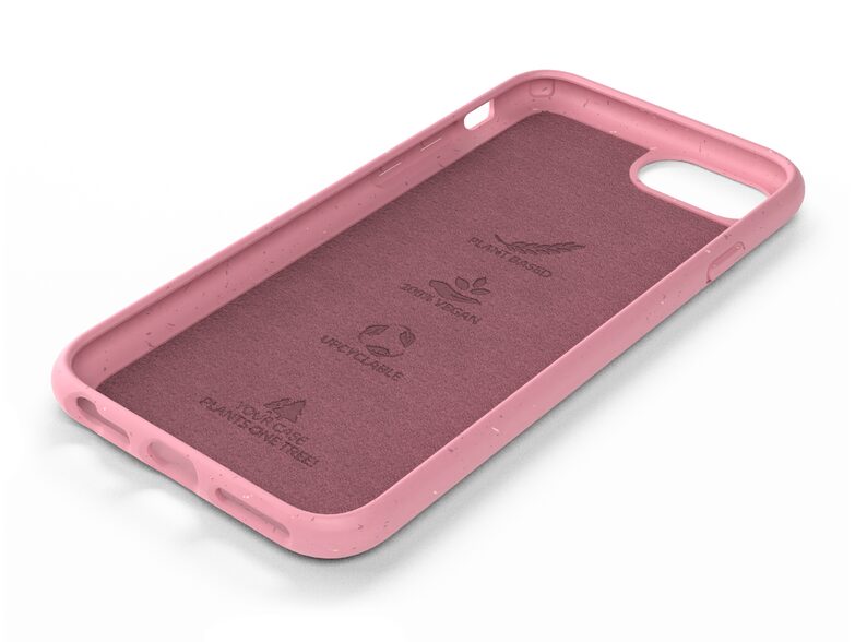 Woodcessories Bio Case, für iPhone 7/8/SE, Bio Kunststoff, rose