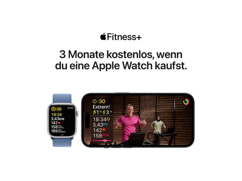 Apple Watch SE (2023), 44 mm, Aluminium mitternacht, Sport Loop mitternacht