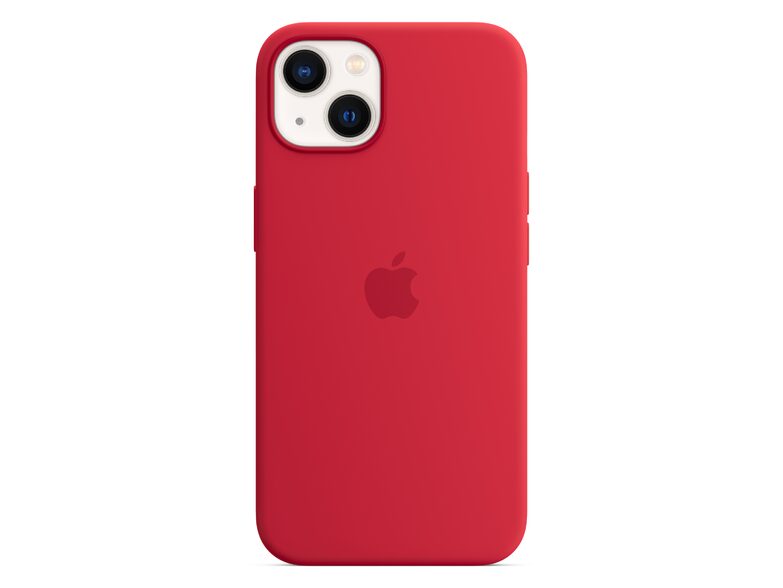 Apple iPhone Silikon Case mit MagSafe, für iPhone 13, rot