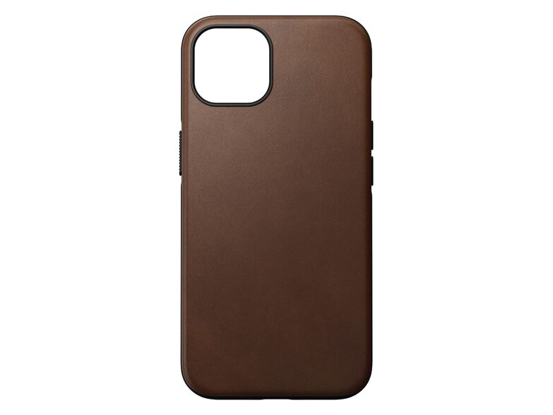 Nomad Modern Case, Leder-Schutzhülle für iPhone 13, mit MagSafe, braun