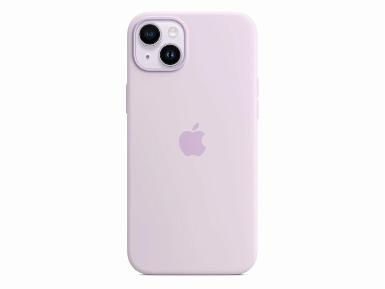 Apple iPhone Silikon Case mit MagSafe, für iPhone 14 Plus, flieder