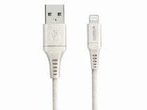 Networx Greenline Daten- und Ladekabel, Lightning auf USB-A, weiß/grau