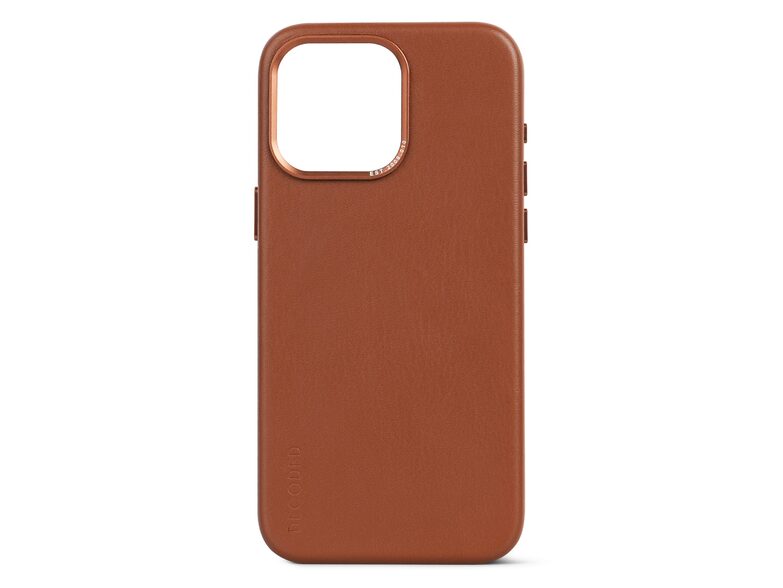 Decoded Back Cover, Leder-Schutzhülle für iPhone 15 Pro Max, MagSafe, braun