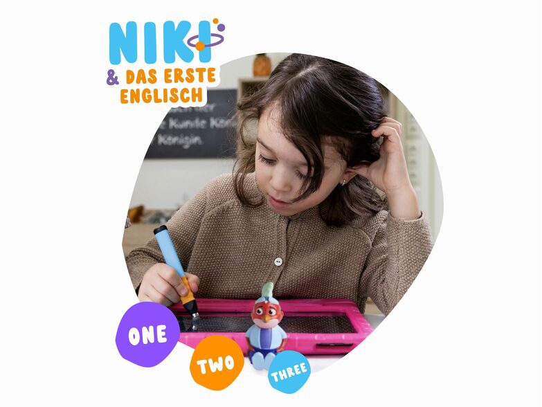 EDURINO Figur Niki Erstes Englisch ab 4, Lernfigur für Kinder