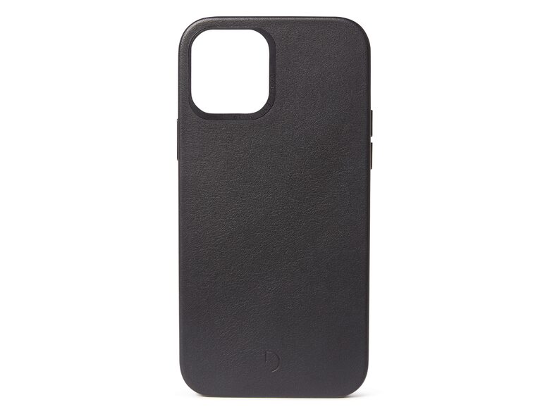 Decoded Backcover, Leder-Schutzhülle mit MagSafe, für iPhone 12/12 Pro, schwarz