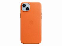 Apple iPhone Leder Case mit MagSafe, für iPhone 14 Plus, orange
