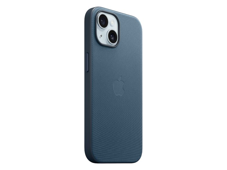 Apple iPhone Feingewebe Case mit MagSafe, für iPhone 15, pazifikblau