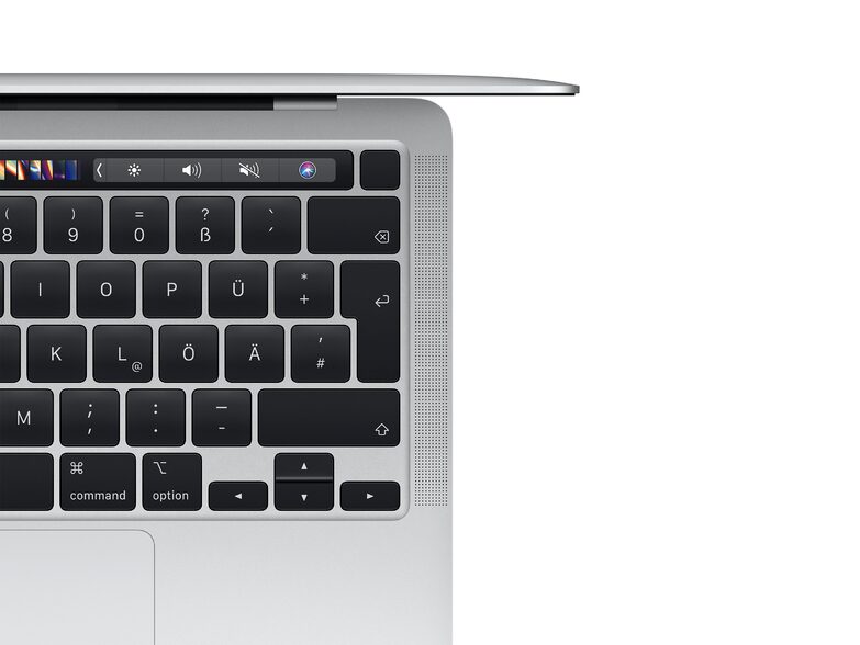 Apple MacBook Pro 13" (2020), M1 8-Core CPU, 16 GB RAM, 256 GB SSD, silber