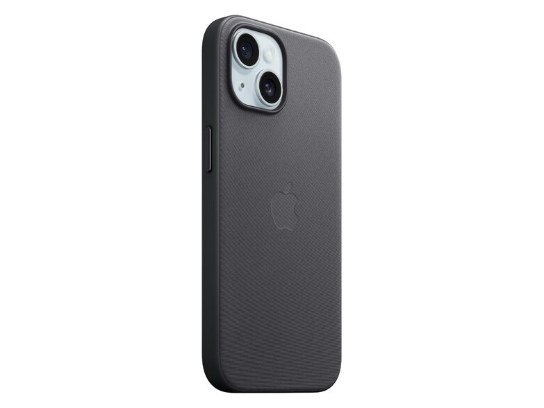 Apple iPhone Feingewebe Case mit MagSafe, für iPhone 15, schwarz