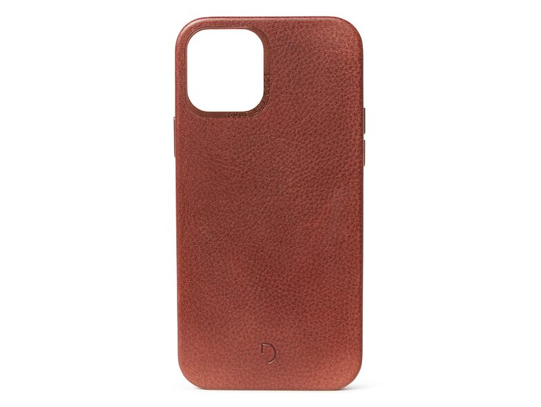 Decoded Backcover, Leder-Schutzhülle mit MagSafe, für iPhone 12/12 Pro, braun