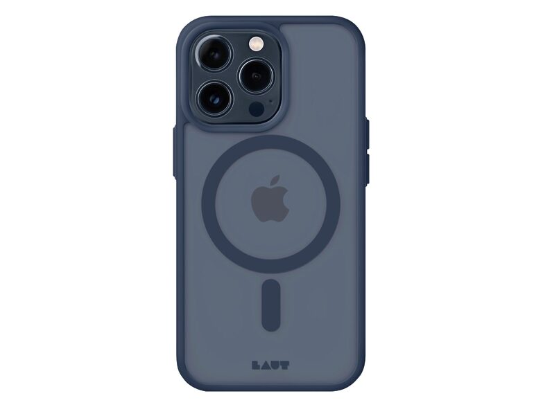 LAUT HUEX PROTECT, Schutzhülle für iPhone 15 Pro, MagSafe, dunkelblau