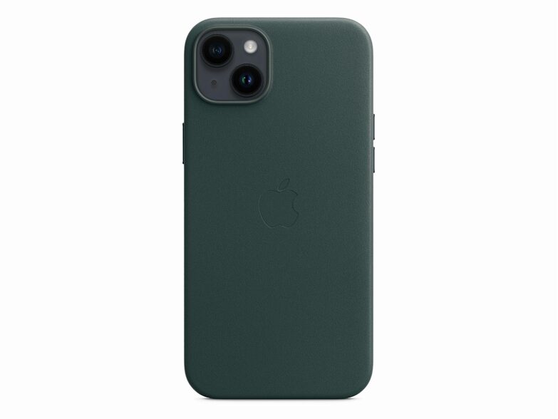Apple iPhone Leder Case mit MagSafe, für iPhone 14 Plus, waldgrün