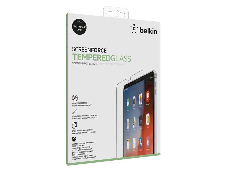 Belkin Screenforce TemperedGlass, Displayschutz für iPad Pro 12,9" (2018/2020)