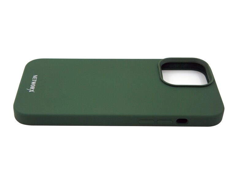 Networx Silikon Case, Schutzhülle mit MagSafe, für iPhone 13, grün