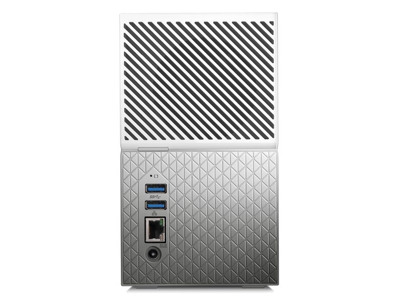 WD My Cloud Home Duo, 4 TB, Ethernet/USB 3.0, weiß/silber