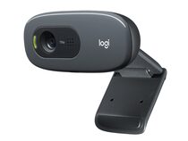 Logitech C270 HD Webcam, HD mit 720p, USB-A, schwarz