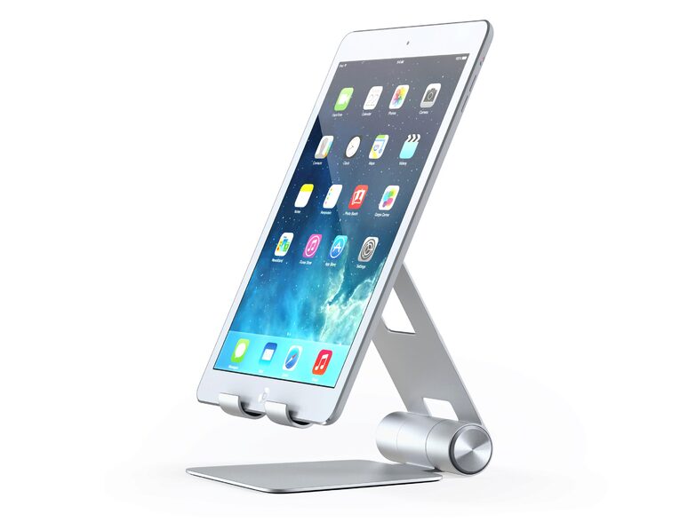 Satechi R1 faltbarer Stand, für iPad/iPhone/MacBook, Aluminium, silber