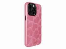 LAUT Motif Heart, Leder-Schutzhülle für iPhone 14 Pro Max, mit MagSafe, pink