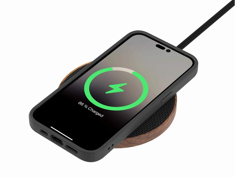 Woodcessories Bio Case MagSafe, Schutzhülle für iPhone 14 Pro, schwarz