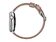 Nomad Slim Strap, Armband für Apple Watch 38/40 mm, Leder, silber/hellbraun