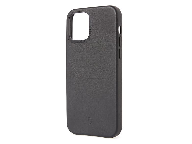 Decoded Back Cover, Leder-Schutzhülle für iPhone 12 mini, schwarz