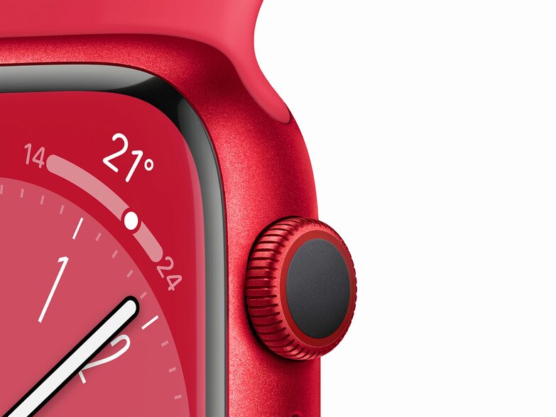 Apple Watch Series 8, GPS & Cellular, 41 mm, Alu. Sportb. (PRODUCT Red)