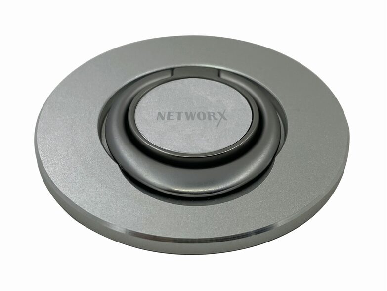 Networx Magnet-Ring Stand und Halter, kompatibel mit MagSafe, silber