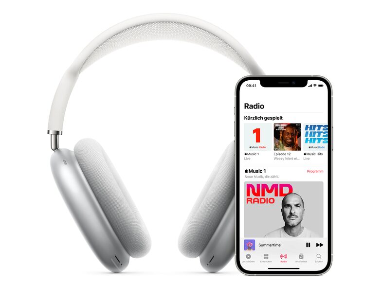 Apple AirPods Max, Over-Ear-Kopfhörer, Wireless, silber