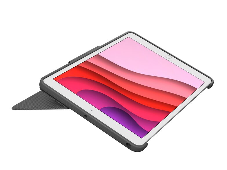 Logitech Combo Touch, Tastatur-Case + Trackpad f. iPad 10,2" (2019/21), schwarz