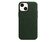 Apple iPhone Leder Case mit MagSafe, für iPhone 13 mini, schwarzgrün