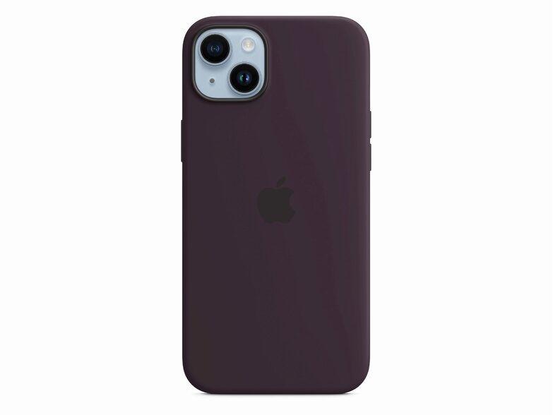 Apple iPhone Silikon Case mit MagSafe, für iPhone 14 Plus, holunder