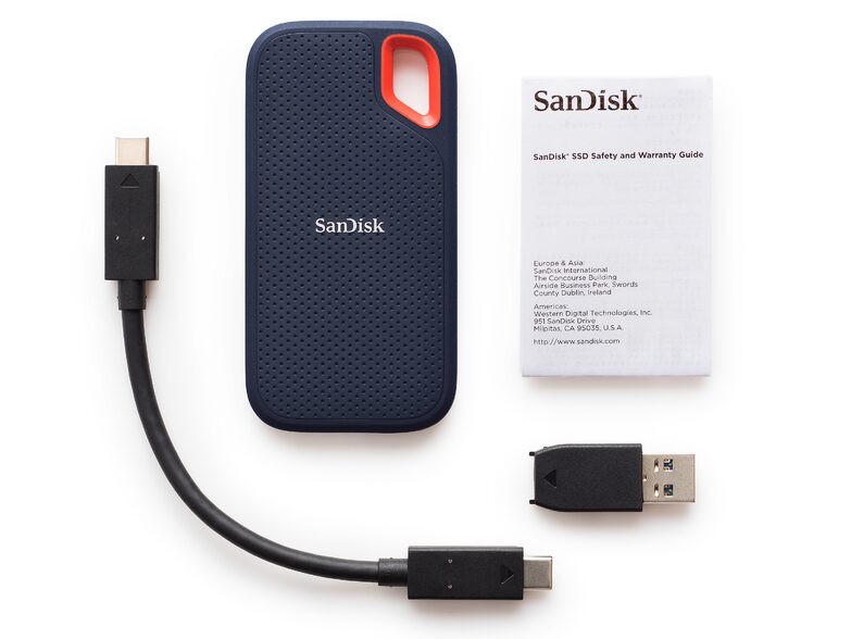 SanDisk Extreme Portable SSD, 4 TB externe SSD, USB-C, dunkelblau