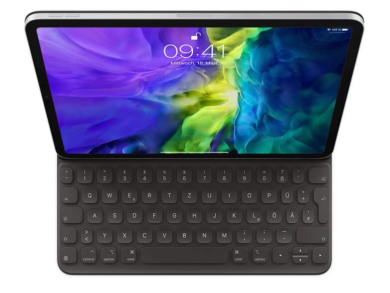 Apple Smart Keyboard Folio 2020, für iPad Pro 11", iPad Air, schwarz